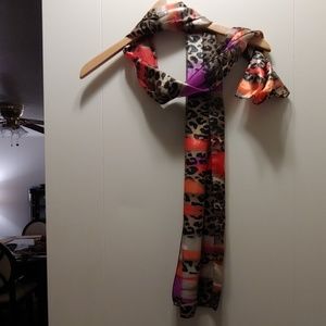 Cheetah multi color scarf